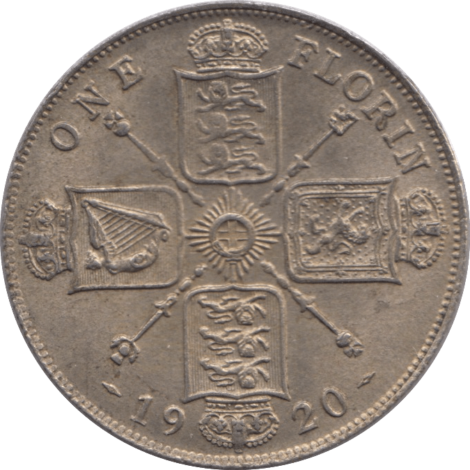 1920 FLORIN ( EF ) - FLORIN - Cambridgeshire Coins