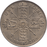 1920 FLORIN ( EF ) - FLORIN - Cambridgeshire Coins