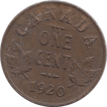 1920 ONE CENT CANADA Cambridgeshire Coins Cambridgeshire Coins