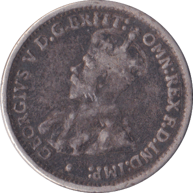1921 AUSTRALIAN SILVER THREEPENCE - SILVER WORLD COINS - Cambridgeshire Coins