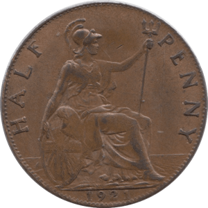 1921 HALFPENNY ( AUNC ) 2 - Halfpenny - Cambridgeshire Coins