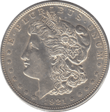 1921 USA SILVER MORGAN DOLLAR PHILADELPHIA MINT 4 - SILVER WORLD COINS - Cambridgeshire Coins