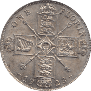 1923 FLORIN ( AUNC ) 25 - Florin - Cambridgeshire Coins