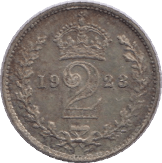 1923 MAUNDY TWOPENCE ( EF ) - MAUNDY TWOPENCE - Cambridgeshire Coins