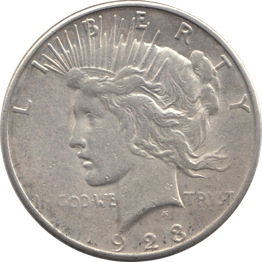 1923 PEACE ONE DOLLAR SILVER U.S.A - SILVER WORLD COINS - Cambridgeshire Coins