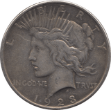 1923 SILVER PEACE DOLLAR USA 8 - SILVER WORLD COINS - Cambridgeshire Coins