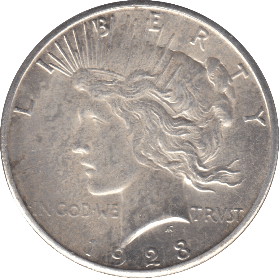 1923 SILVER PEACE DOLLAR USA REF 6 - SILVER WORLD COINS - Cambridgeshire Coins