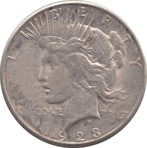 1923 SILVER PEACE DOLLAR USA - SILVER WORLD COINS - Cambridgeshire Coins