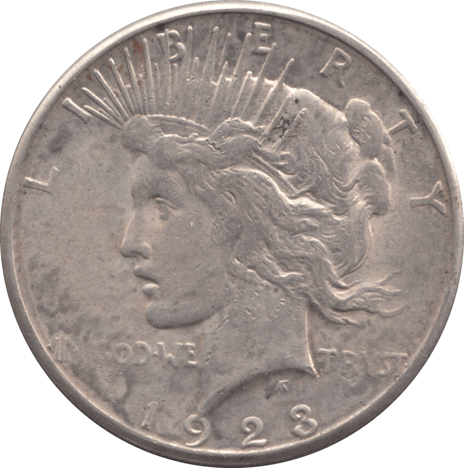 1923 SILVER PEACE DOLLAR USA - SILVER WORLD COINS - Cambridgeshire Coins