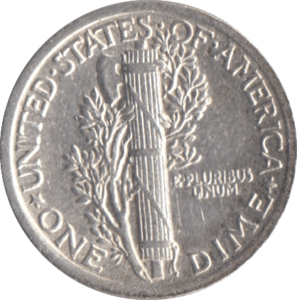 1923 SILVER USA ONE DIME - SILVER WORLD COINS - Cambridgeshire Coins