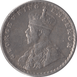 1924 SILVER INDIA 1/2 RUPEE - SILVER WORLD COINS - Cambridgeshire Coins