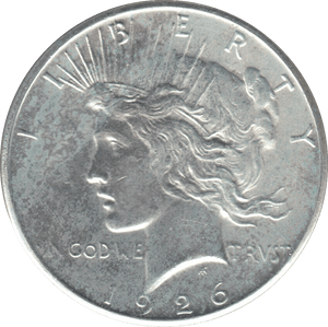 1926 SILVER PEACE DOLLAR USA - SILVER WORLD COINS - Cambridgeshire Coins