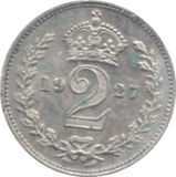 1927 MAUNDY TWOPENCE ( AUNC ) - Maundy Coins - Cambridgeshire Coins