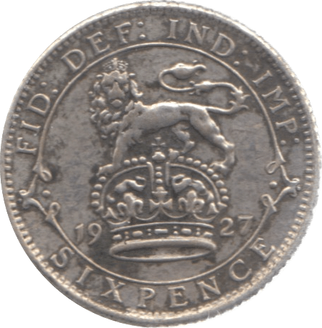 1927 SIXPENCE ( GF ) 2 - Sixpence - Cambridgeshire Coins