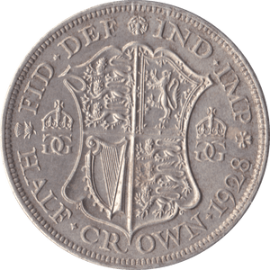 1928 HALFCROWN ( EF ) D - Halfcrown - Cambridgeshire Coins