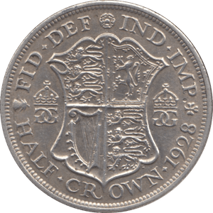 1928 HALFCROWN ( EF ) - Halfcrown - Cambridgeshire Coins