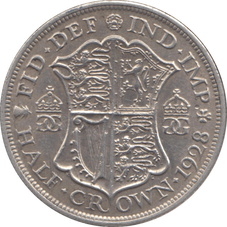 1928 HALFCROWN ( EF ) - Halfcrown - Cambridgeshire Coins