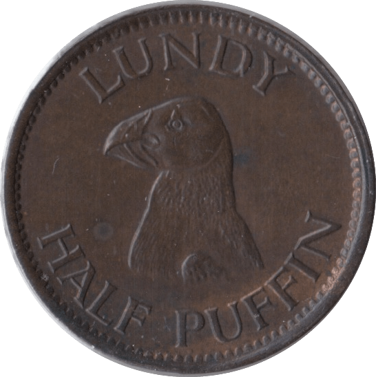 1929 HALF PUFFIN LUNDY - WORLD COINS - Cambridgeshire Coins