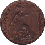 1929 HALFPENNY ( UNC ) - Halfpenny - Cambridgeshire Coins