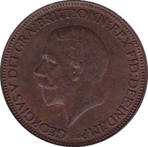 1929 HALFPENNY ( UNC ) - Halfpenny - Cambridgeshire Coins