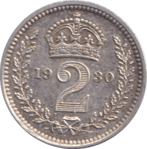 1930 MAUNDY TWOPENCE ( AUNC ) - Maundy Coins - Cambridgeshire Coins