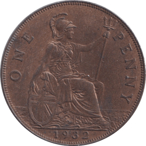 1932 PENNY ( UNC ) - Penny - Cambridgeshire Coins