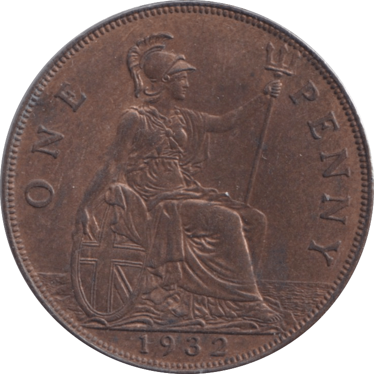 1932 PENNY ( UNC ) - Penny - Cambridgeshire Coins