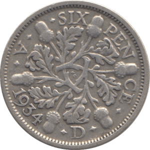 1934 SIXPENCE ( FINE ) - Sixpence - Cambridgeshire Coins