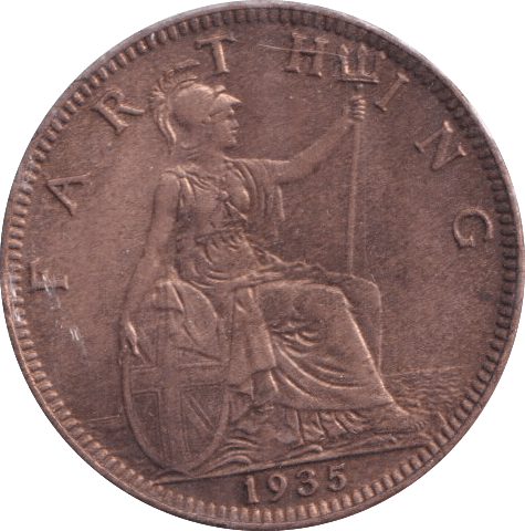 1935 FARTHING ( AUNC ) - Farthing - Cambridgeshire Coins