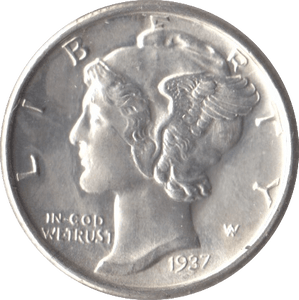 1937 USA SILVER DIME SAN FRANCISCO MINT - SILVER WORLD COINS - Cambridgeshire Coins