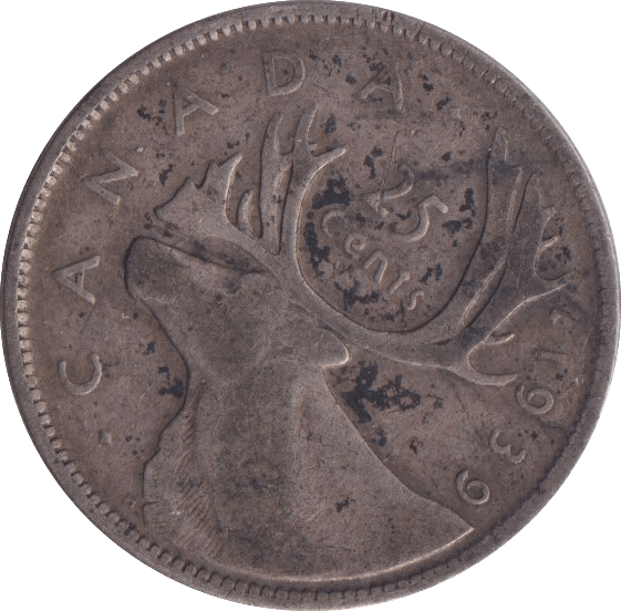 1939 25 CENTS CANADA - WORLD COINS - Cambridgeshire Coins