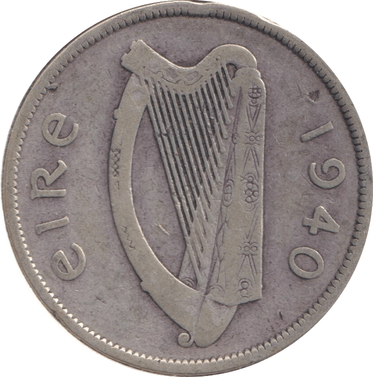 1940 1/2 CROWN IRELAND - WORLD COINS - Cambridgeshire Coins