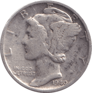 1940 DIME USA - WORLD COINS - Cambridgeshire Coins