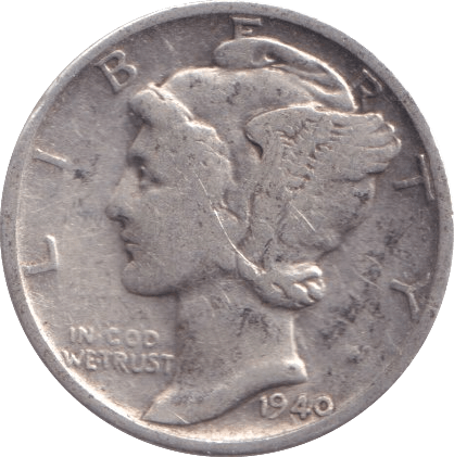 1940 DIME USA - WORLD COINS - Cambridgeshire Coins