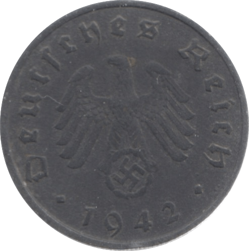 1942 GERMANY 10 PFENNIG - WORLD COINS - Cambridgeshire Coins