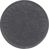 1942 GERMANY 10 PFENNIG - WORLD COINS - Cambridgeshire Coins