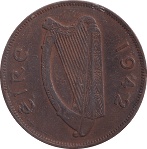 1942 PENNY IRELAND - WORLD COINS - Cambridgeshire Coins