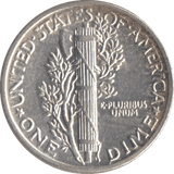 1942 SILVER ONE DIME USA - SILVER WORLD COINS - Cambridgeshire Coins