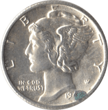 1942 USA SILVER DIME SAN FRANCISCO MINT - SILVER WORLD COINS - Cambridgeshire Coins