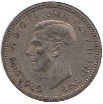 1943 MAUNDY THREEPENCE ( UNC ) - Maundy Coins - Cambridgeshire Coins