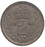 1943 MAUNDY TWOPENCE ( UNC ) - Maundy Coins - Cambridgeshire Coins