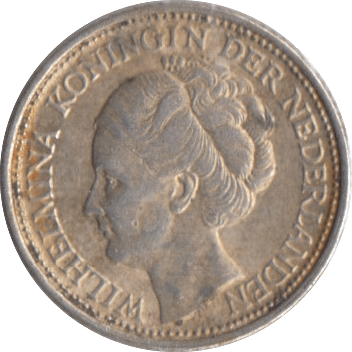 1944 SILVER 10 CENTS NETHERLANDS - SILVER WORLD COINS - Cambridgeshire Coins