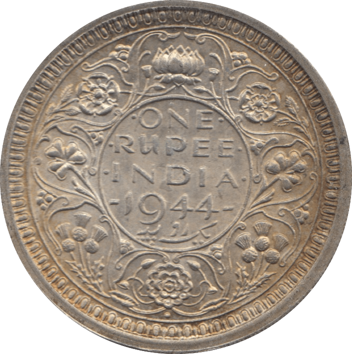 1944 SILVER ONE RUPEE INDIA - WORLD COINS - Cambridgeshire Coins