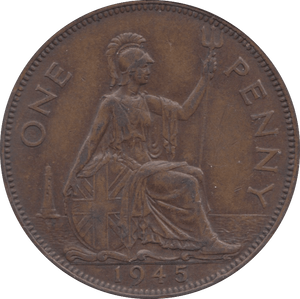 1945 PENNY ( AUNC ) - Penny - Cambridgeshire Coins