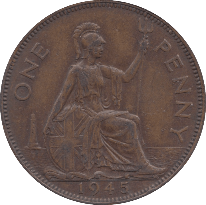 1945 PENNY ( AUNC ) - Penny - Cambridgeshire Coins