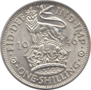 1946 ENGLISH ONE SHILLING ( AUNC ) 3 - Shilling - Cambridgeshire Coins