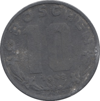 1948 10 GROSCHEN AUSTRIA - WORLD COINS - Cambridgeshire Coins