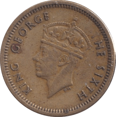 1949 FIVE CENTS HONG KONG - WORLD COINS - Cambridgeshire Coins