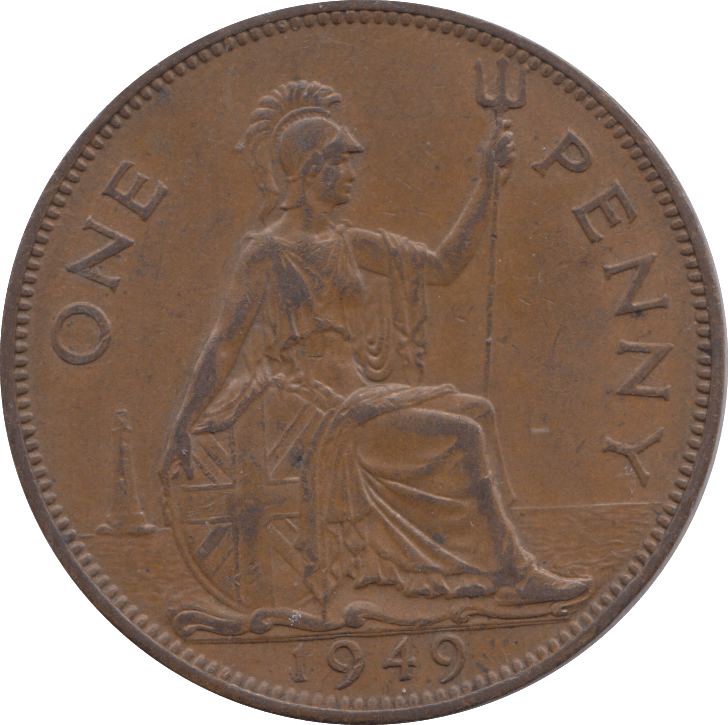 1949 PENNY ( AUNC ) 2 - PENNY - Cambridgeshire Coins