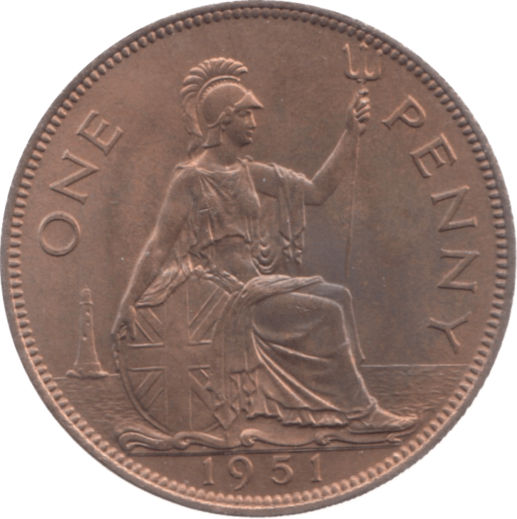 1951 PENNY ( UNC ) 11 - Penny - Cambridgeshire Coins